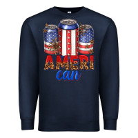 Navy Ameri can Premium Sweatshirt - texasbilliewilder