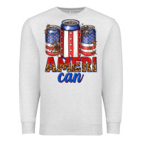 Oatmeal Heather Ameri can Premium Sweatshirt - texasbilliewilder
