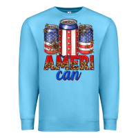 Ocean Blue Ameri can Premium Sweatshirt - texasbilliewilder