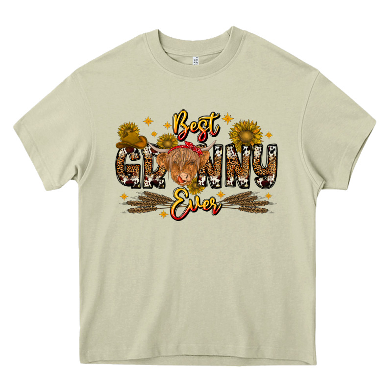 Best Granny Ever Western Theme Heavy Core Tee by CowhideDigitalArt | Teevron