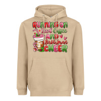 Mushroom running on iced coffee and christmas cheer Heavyweight Hoodie - MaliasSmallBusiness