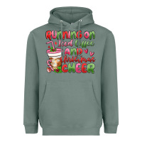 Sage running on iced coffee and christmas cheer Heavyweight Hoodie - MaliasSmallBusiness