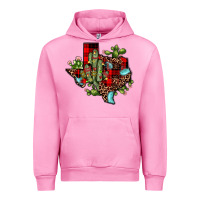Fuchsia Pink cactus christmas texas map Urban Hoodie - JahusDesignShop