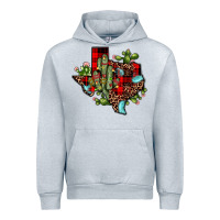 Heather Grey cactus christmas texas map Urban Hoodie - JahusDesignShop