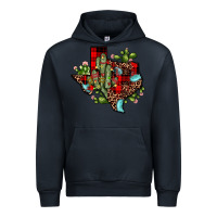Navy cactus christmas texas map Urban Hoodie - JahusDesignShop