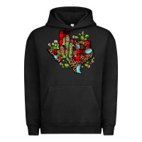 Pigment Black cactus christmas texas map Urban Hoodie - JahusDesignShop