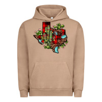 Pigment Burro cactus christmas texas map Urban Hoodie - JahusDesignShop