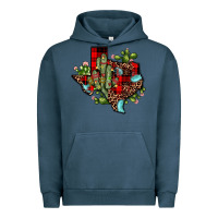 Pigment Midnight Navy cactus christmas texas map Urban Hoodie - JahusDesignShop