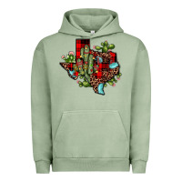 Pigment Oil Green cactus christmas texas map Urban Hoodie - JahusDesignShop