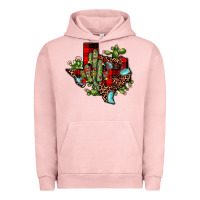 Pigment Salmon cactus christmas texas map Urban Hoodie - JahusDesignShop