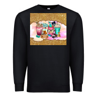 Black small business coffee cups Premium Sweatshirt - Zillion Design Studio