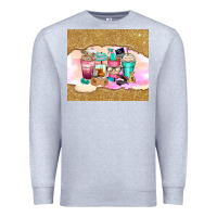 Heather Grey small business coffee cups Premium Sweatshirt - Zillion Design Studio