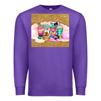Purple small business coffee cups Premium Sweatshirt - Zillion Design Studio