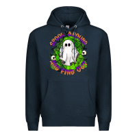 Navy spook aound and find out Premium Hoodie - Artiststas