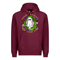 Burgundy spook aound and find out Premium Hoodie - Artiststas