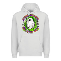 Dove Grey spook aound and find out Premium Hoodie - Artiststas