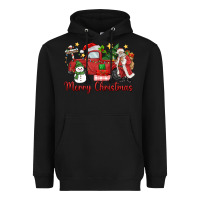 Black merry christmas truck Heavyweight Hoodie - MaliasSmallBusiness
