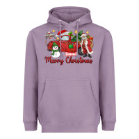 Lavender merry christmas truck Heavyweight Hoodie - MaliasSmallBusiness