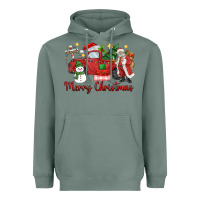 Sage merry christmas truck Heavyweight Hoodie - MaliasSmallBusiness