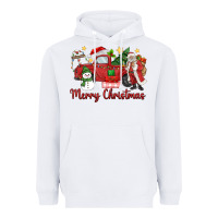 White merry christmas truck Heavyweight Hoodie - MaliasSmallBusiness