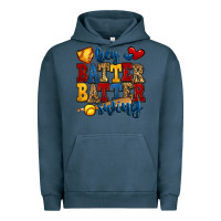 Pigment Midnight Navy hey batter batter swing softball Urban Hoodie - Jasminsmagicworld