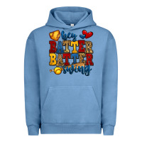 Pigment Pebble Blue hey batter batter swing softball Urban Hoodie - Jasminsmagicworld