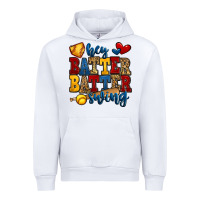 White hey batter batter swing softball Urban Hoodie - Jasminsmagicworld