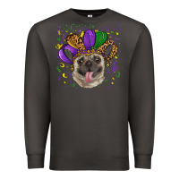 Smoke mardi gras hat pug Premium Sweatshirt - RanaPortraitStore