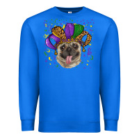 True Royal mardi gras hat pug Premium Sweatshirt - RanaPortraitStore