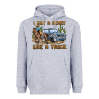 Heather Grey i got a heart like a truck Heavyweight Hoodie - MaliasSmallBusiness