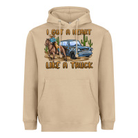 Mushroom i got a heart like a truck Heavyweight Hoodie - MaliasSmallBusiness