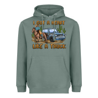 Sage i got a heart like a truck Heavyweight Hoodie - MaliasSmallBusiness
