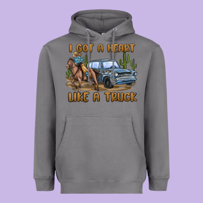 Heavyweight Hoodie i got a heart like a truck