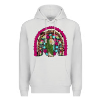 Dove Grey san judas rainbow Premium Hoodie - JahusDesignShop