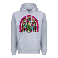Heather Grey san judas rainbow Premium Hoodie - JahusDesignShop