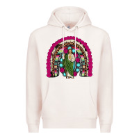 Pale Pink san judas rainbow Premium Hoodie - JahusDesignShop