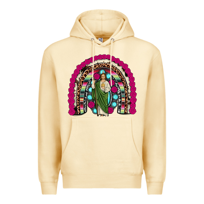 San Judas Rainbow Premium Hoodie by JahusDesignShop | Teevron