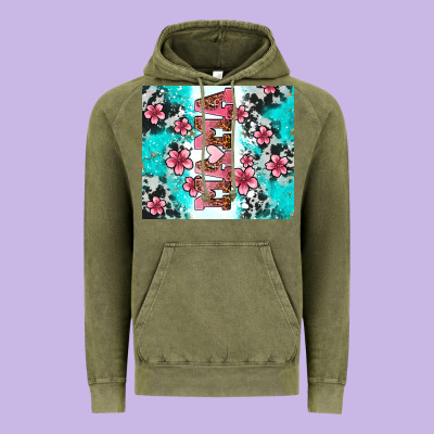 Floral Mama Vintage Hoodie Designed By Adodesignshop