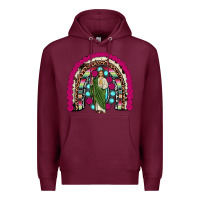 Burgundy san judas rainbow Premium Hoodie - JahusDesignShop