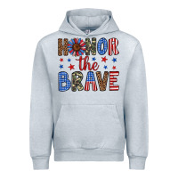 Heather Grey honor the brave Urban Hoodie - Artiststas