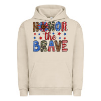 Pigment French Oak honor the brave Urban Hoodie - Artiststas