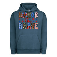Pigment Midnight Navy honor the brave Urban Hoodie - Artiststas