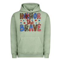 Pigment Oil Green honor the brave Urban Hoodie - Artiststas