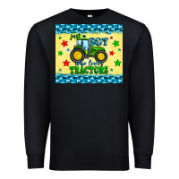 Black just a boy who loves tractors Premium Sweatshirt - Zillion Design Studio