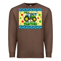 Chestnut just a boy who loves tractors Premium Sweatshirt - Zillion Design Studio