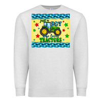 Oatmeal Heather just a boy who loves tractors Premium Sweatshirt - Zillion Design Studio