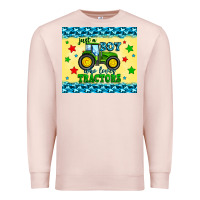 Pale Pink just a boy who loves tractors Premium Sweatshirt - Zillion Design Studio
