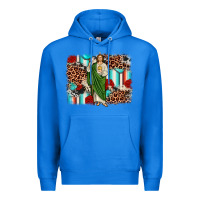 True Royal san judas leopard cowhide background Premium Hoodie - JahusDesignShop