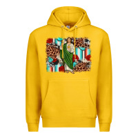 Lemon san judas leopard cowhide background Premium Hoodie - JahusDesignShop