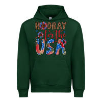 Forest Green hooray for the usa Urban Hoodie - Artiststas